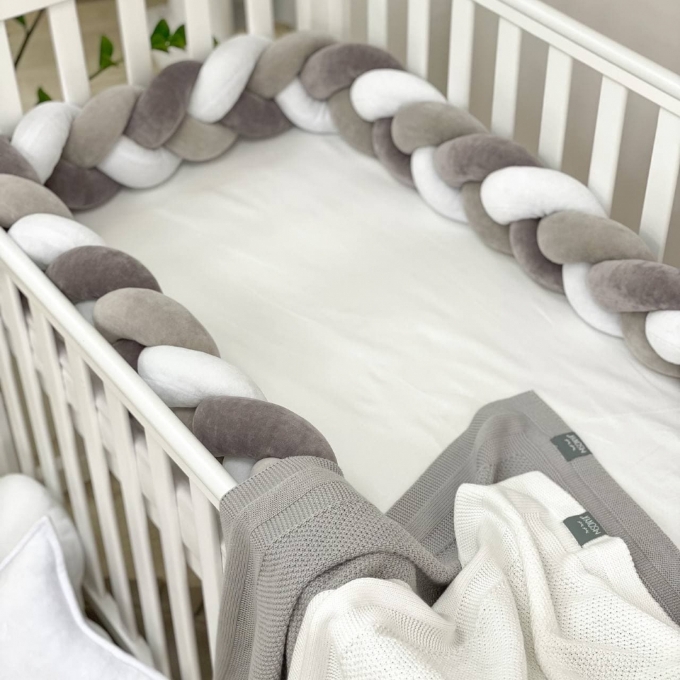 Protectie laterala patut bebe gri-grafit (4)